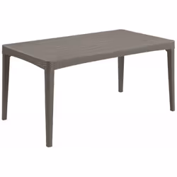 Tavolo per interni ed esterni, ideale per giardini, terrazze, verande e altri spazi di intrattenimento - Elegante design comb ...