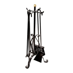 Set Camino 5 Pezzi in Ferro Ferro Battuto Manico Curvo mod. 147-A