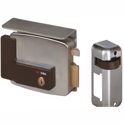 Con cilindro esterno fisso da 55 mm di lunghezza - Scrocco autobloccante elettrificato 12V - Completa di tettuccio protettivo ...