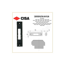 Cisa - Contropiastra 06287.26 In Nylon Serratura da Applicare Serie 14000-44000 Porte Portoni