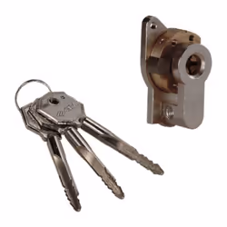 Finitura in ottone smerigliato - Con adattatore - 3 chiavi in dotazione a croce