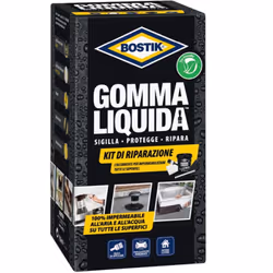 E' un KIT DI RIPARAZIONE contiene tutto il necessario per un lavoro completo di impermeabilizzazione: Bostik Gomma Liquida, B ...