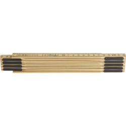 No Brand - doppiometro legno acero naturale 10 aste maurer