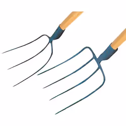 FORCA PER FIENO 4 DENTI CON MANICO PAPILLON Tipo : 4 denti Manico in legno - In acciaio verniciato blu - Per fieno o per leta ...