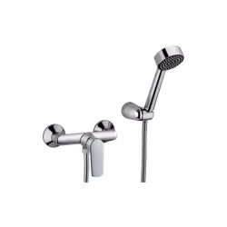 MISCELATORE DOCCIA ESTERNO MAURER "ALBA" Ø35MM Finitura : Ottone cromato Attacco : M 1/2" Attacco esterno a parete - Doccia i ...