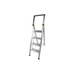 53255 - scala extra slim alluminio 4 gradini - portata 150 kg - spessore 5,5 cm (chiusa) sgabello