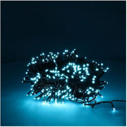 Maurer - Catena luminosa 300 led blu ghiaccio per esterni/interno luci albero natale
