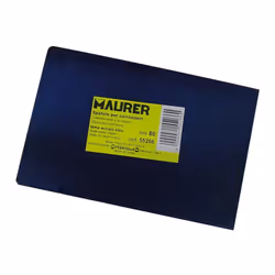 SPATOLA RETTANGOLARE MAURER 120MM Misura : 120 mm. Lama in acciaio blu - Idonea per lavori di carrozzeria e rasatura