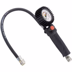Corpo e impugnatura in nylon - Manometro Ø 60 mm. protetto contro le sovrapressioni - Doppia scala 0-12 bar 0-170 psi - Pulsa ...
