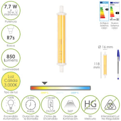 Maurer 19073240 lampada LED 3000 K 7,7 W
