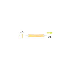 MAURER Bombilla Led Rosca R7s 4.2 Watt. Equivale A 25 Watt. 470 Lumenes. Luz Calida (3000º K.)