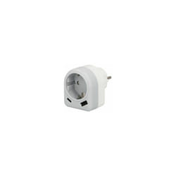 Maurer - Adattatore/Spina Schuko Con 2 Prese, usb a e usb c