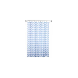 Maurer - Tenda da doccia in tessuto a righe blu 180 x 200 cm. Impermeabile