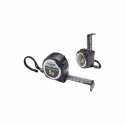 FLESSOMETRO MAURER PLUS "BLACK-COMPACT" NERO 5MT 25MM - CF. IN BLISTER Lunghezza : 5 mt. Nastro : 25 mm. Con calamite - Nastr ...