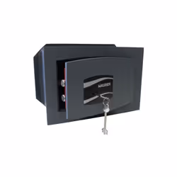 CASSAFORTE A MURO C/CHIAVE MAURER L31 P21 H20CM L. x P. x H. : 31x20x21 cm Peso : 10,0 kg. Taglio laser "high tech" con telai ...