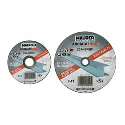 Mola Abrasiva per Taglio Acciaio Inox Misura 115X1,6 mm Foro 22 mm Maurer Plus
