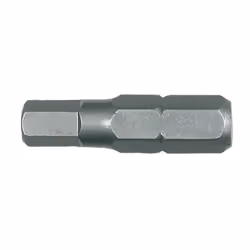 Punta ad esagono da 25 mm. - Acciaio cromo vanadio - DIN 7426 - In blister - Set 2 pz. Misura 2,5 mm.