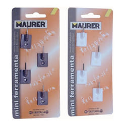Gancio Ganci Per Bris Bris autoadesivi in Abs colore Bianco Maurer Cf.4Pz