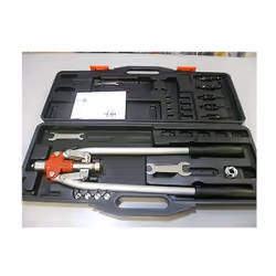RIVETTATRICE PER INSERTI FILETTATI E NORMALI Marca ''Maurer'' Ferritalia serie plus Descrizione Manici lunghi - Corpo in allu ...