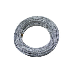 Cavo Fune Acciaio Zincata 10 Mm 50 Metri Maurer 72 Fili Carico Rottura 3200 Kg