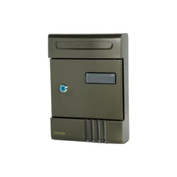 Maurer - Cassetta Postale In Acciaio Per Esterno Porta Posta Lettere Bronzo Notes bronzo