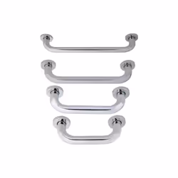 In acciaio inox - Dimensione tubolare 32 mm. L. x P. x H. : 29x9x6 cm.