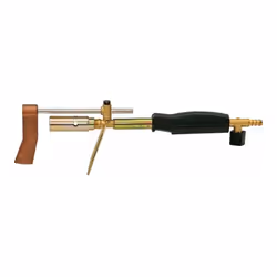 Con mazza rame - Corpo interamente in ottone - Rubinetto anteriore + mascherina parafiamma Lunghezza 400 mm. Diametro: becco ...