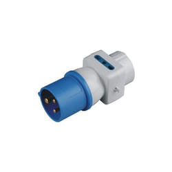 Maurer - Adattatore Industriale Spina Cee + 1 Presa Schuko + 2 Prese Bipasso Ip20 230V 10-16A