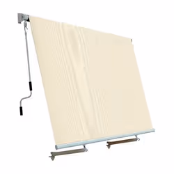 Tenda da sole per balcone con sistema a caduta - Rullo in alluminio: 60 mm. - Barra frontale in alluminio:44x25 mm. - Bracci  ...