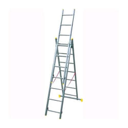 Scala industriale alluminio Trasformabile 3 Rampe 8 Gradini maurer fino a 5,10 mt