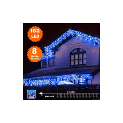 Maurer - Tenda Luminosa Natale Luci Led Esterno Interno Luci Natalizie 182 led 5 metri + Giochi di Luce bianco freddo 5 metri x 1 metro- 182 led