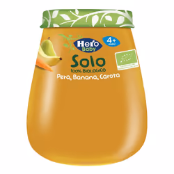 Hero Solo Pera, Banana, Carota 120 g Pappa