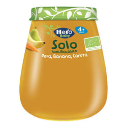 Hero Solo Pera, Banana, Carota 120 g Pappa