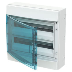 Centralino Abb a parete grigio 36 moduli con porta IP65 65P18X22