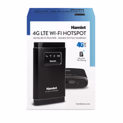 Hamlet Router Wi-Fi 4G LTE condivisione rete fino a 10 dispositivi con slot Micro SD fino a 32 GB - Vista aggiuntiva 5