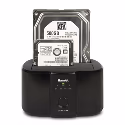 Hamlet USB 3.0 Docking Station per hard disk sata da 2,5'' o 3,5'' usb 3.0 - Vista aggiuntiva 6