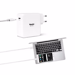 Hamlet 61W Type-C Charger alimentatore universale per notebook bianco - Vista aggiuntiva 5