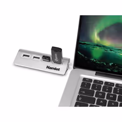 Hamlet 4 port Hub usb 2.0 a 4 porte 480 Mbps - Vista aggiuntiva 5