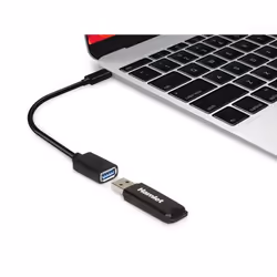 Hamlet XADTC-U2A-MF02 cavo USB USB 3.2 Gen 1 (3.1 Gen 1) 0,2 m USB A USB C Nero