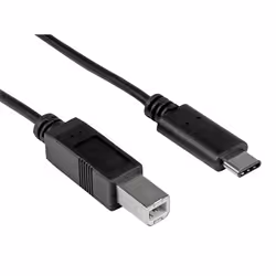 Hamlet Cavo adattatore da USB 3.1 Type C a USB 2.0 Tipo B Maschio 1 metro, 1 m, USB B, USB C, USB 2.0, 0,48 Gbit/s, Nero