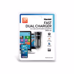 Hamlet XPW12U234 Caricabatterie per dispositivi mobili Telefono cellulare, Smartphone, Tablet Nero Accendisigari Auto - Vista aggiuntiva 4