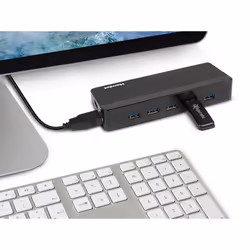 Hamlet XHUB70036 hub di interfaccia USB 3.2 Gen 1 (3.1 Gen 1) Type-B 5000 Mbit/s Nero - Vista aggiuntiva 7