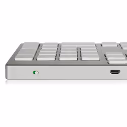 Hamlet XKKITA-MCBT tastiera Universale Bluetooth Italiano Argento, Bianco - Vista aggiuntiva 5