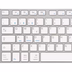 Hamlet XKKITA-MCBT tastiera Universale Bluetooth Italiano Argento, Bianco - Vista aggiuntiva 6