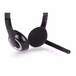 Hamlet Smart Auricolare Cablato A Padiglione Ufficio Nero, Argento - Vista aggiuntiva 4