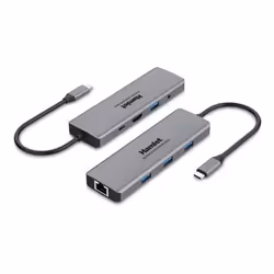 Hamlet HDKC-PD200U replicatore di porte e docking station per laptop Cablato USB 3.2 Gen 1 (3.1 Gen 1) Type-C Grigio - Vista aggiuntiva 6