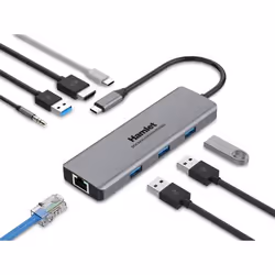 Hamlet HDKC-PD200U replicatore di porte e docking station per laptop Cablato USB 3.2 Gen 1 (3.1 Gen 1) Type-C Grigio - Vista aggiuntiva 7