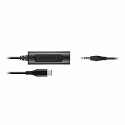 Hamlet HHEADMUS-CJ cuffia e auricolare Cablato A Padiglione Ufficio USB tipo-C Nero - Vista aggiuntiva 5