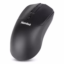 Hamlet XMICEBTW-RB, Ambidestro, Ottico, RF senza fili + Bluetooth, 1600 DPI, Nero