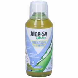 Syrio Aloe-Sy Special Drenaggio dei Liquidi con Aloe Vera 500ml Gusto Mela